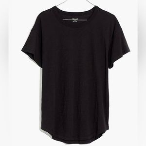 NWT- Madewell Optic crewneck tee- black